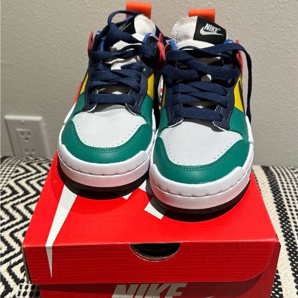 NIKE DUNK LOW DISRUPT Multicolor NWB wmns 7.5 blue green yellow black red grey - Picture 3 of 13